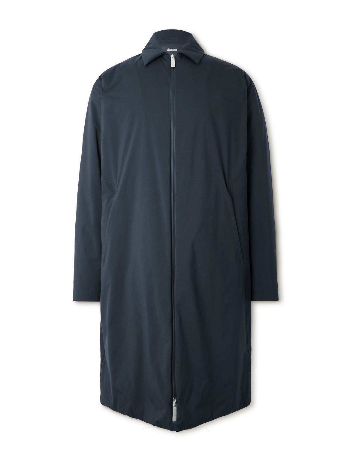 Laminar Padded Shell Car Coat In Black