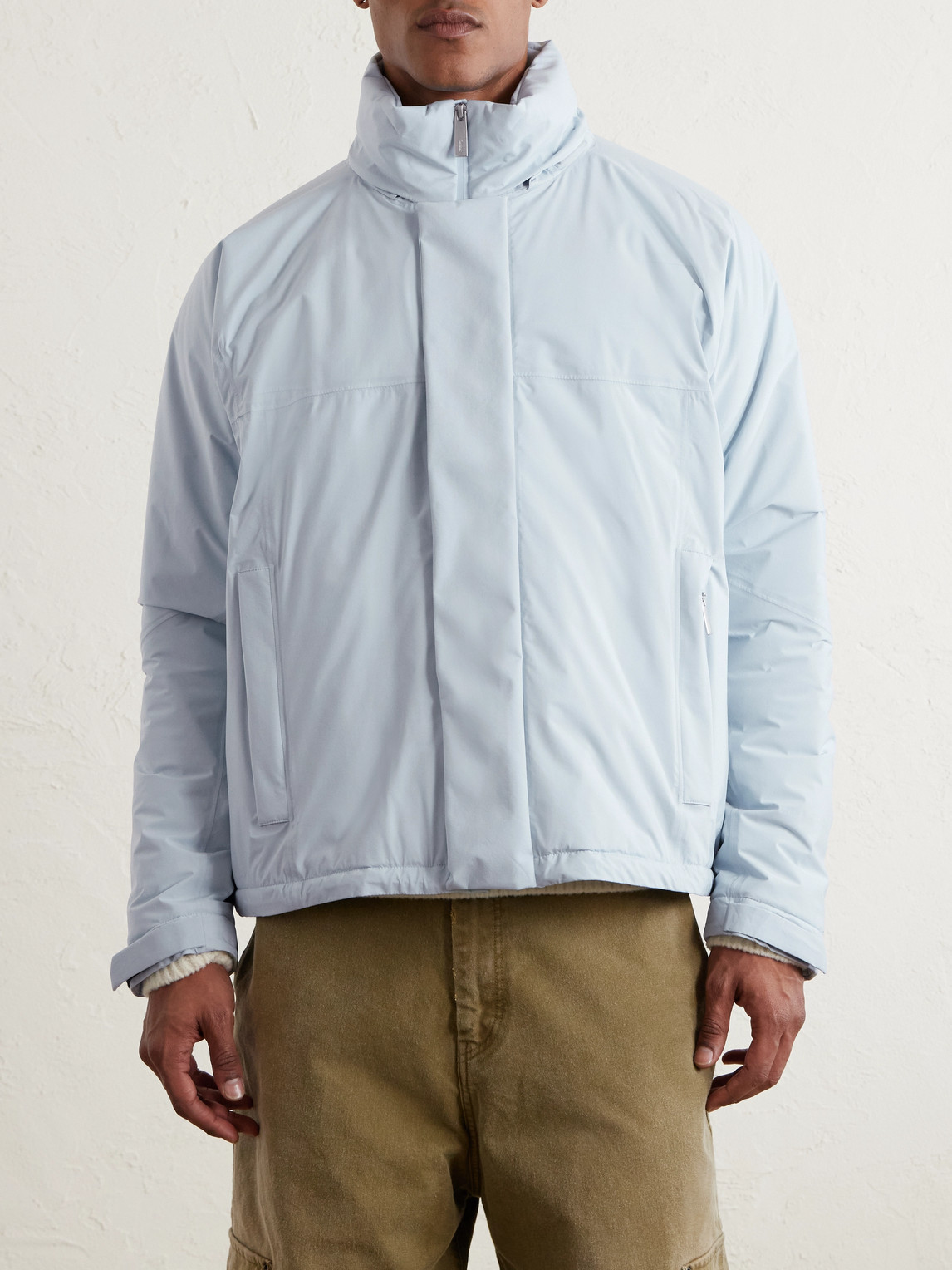Laminar Padded Shell Hooded Jacket In Blue