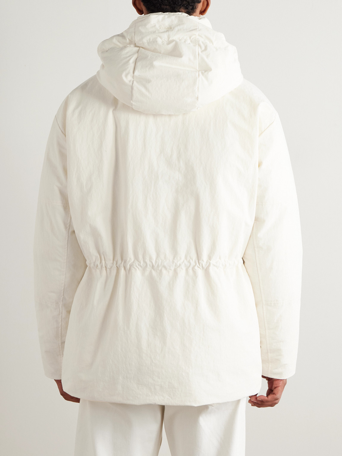 Laminar Removable-hood Wool Jacket In Multi