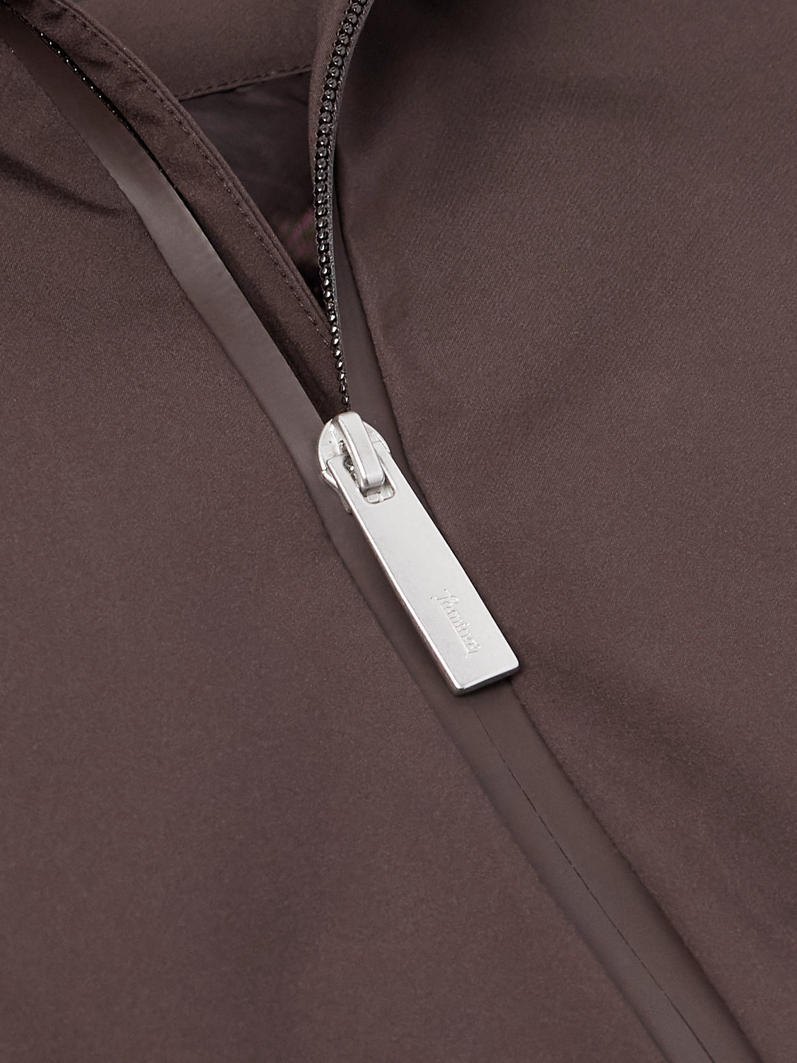 Laminar Hooded Down Jacket In Brown