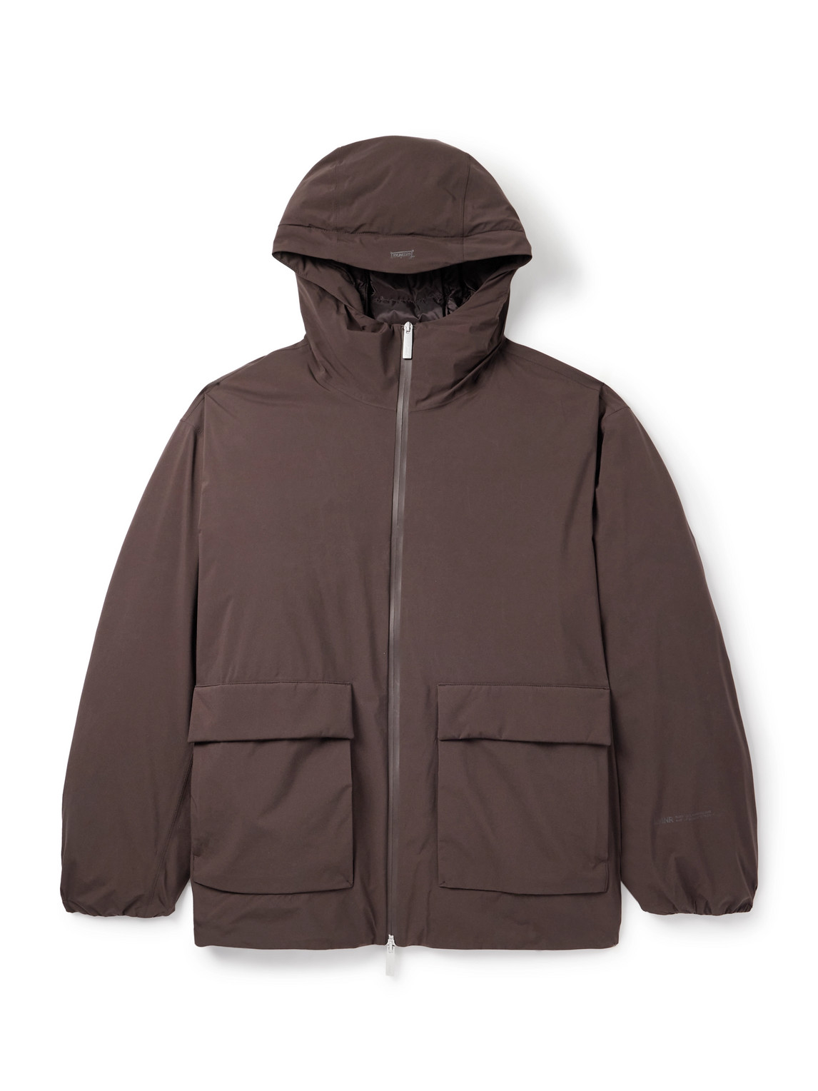 Laminar Hooded Down Jacket In Brown