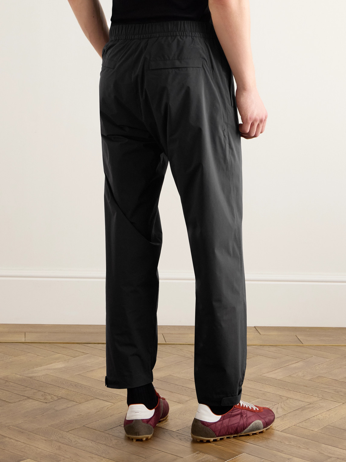 Laminar Tapered Shell Trousers In Black