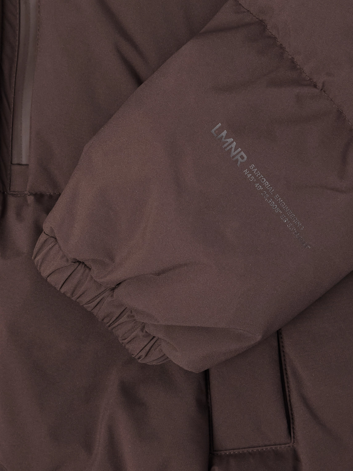 Laminar Quilted Shell Down Hooded Jacket In Brown