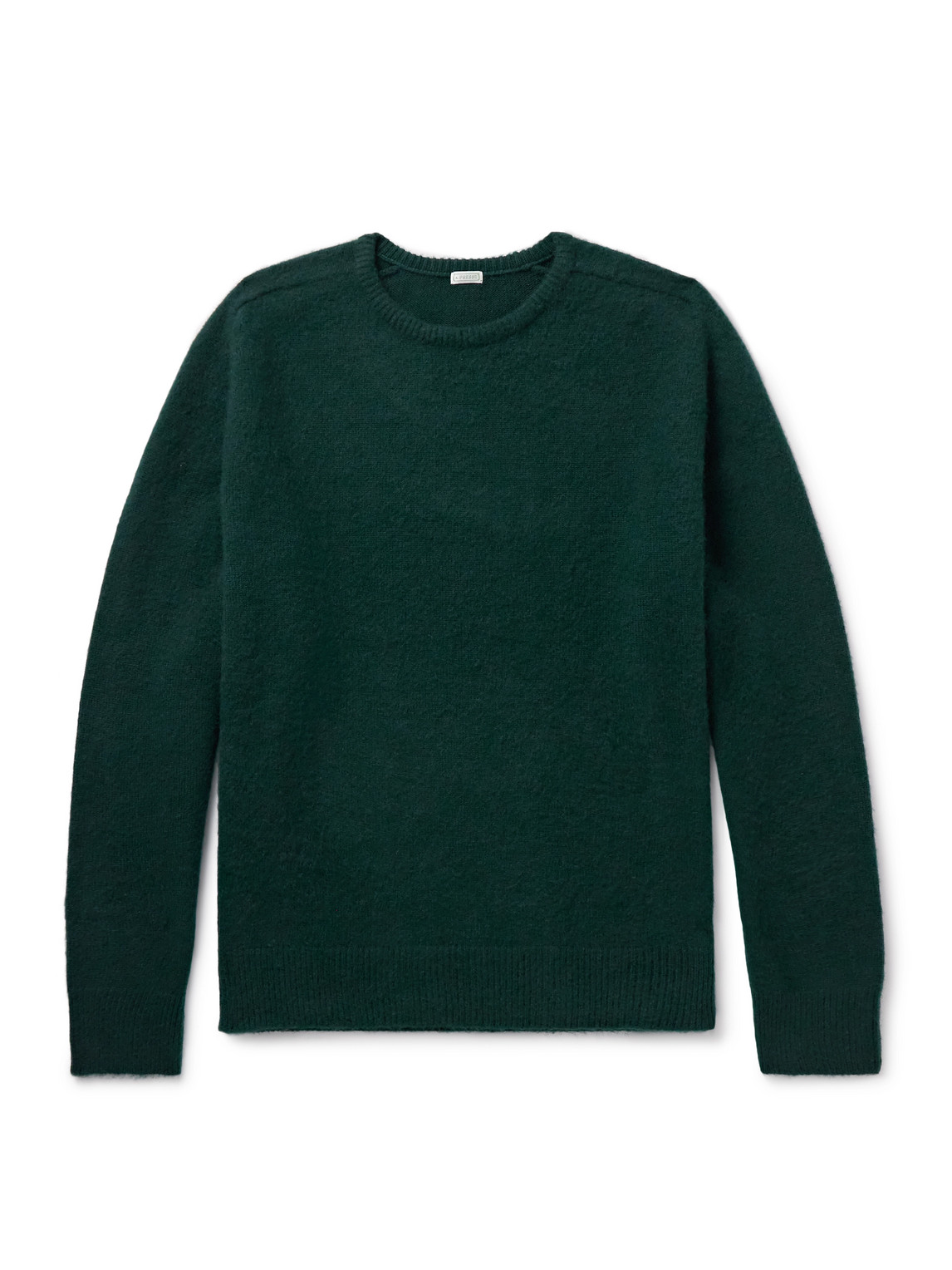 A.presse Brushed-cashmere Sweater In Green