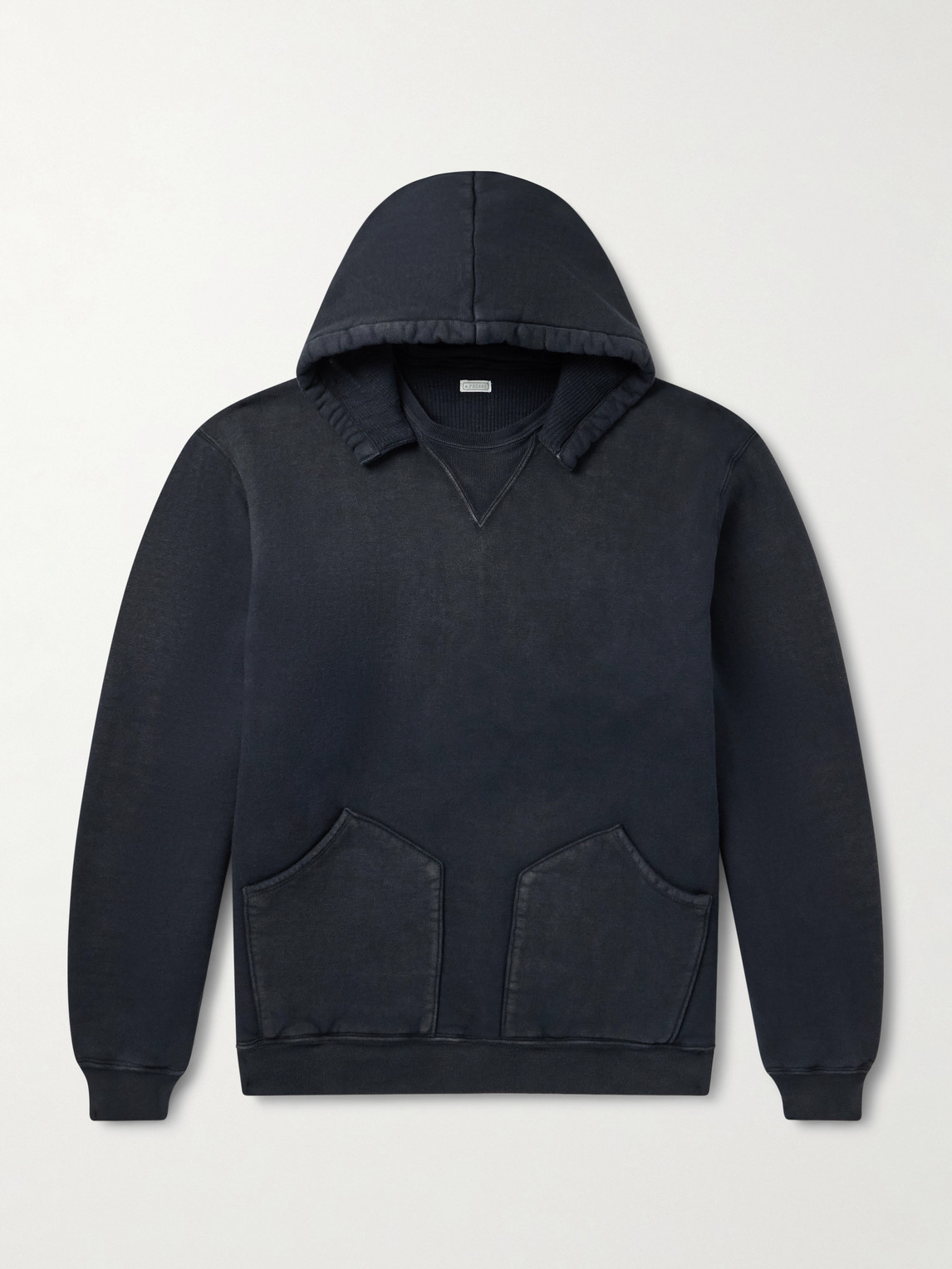 A.PRESSE Vintage Cotton-Jersey Hoodie - Men