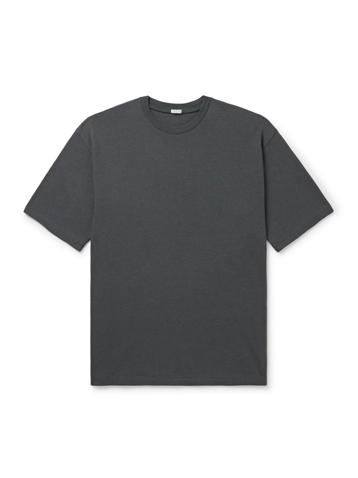 A.presse Cotton And Cashmere-blend Jersey T-shirt In Gray