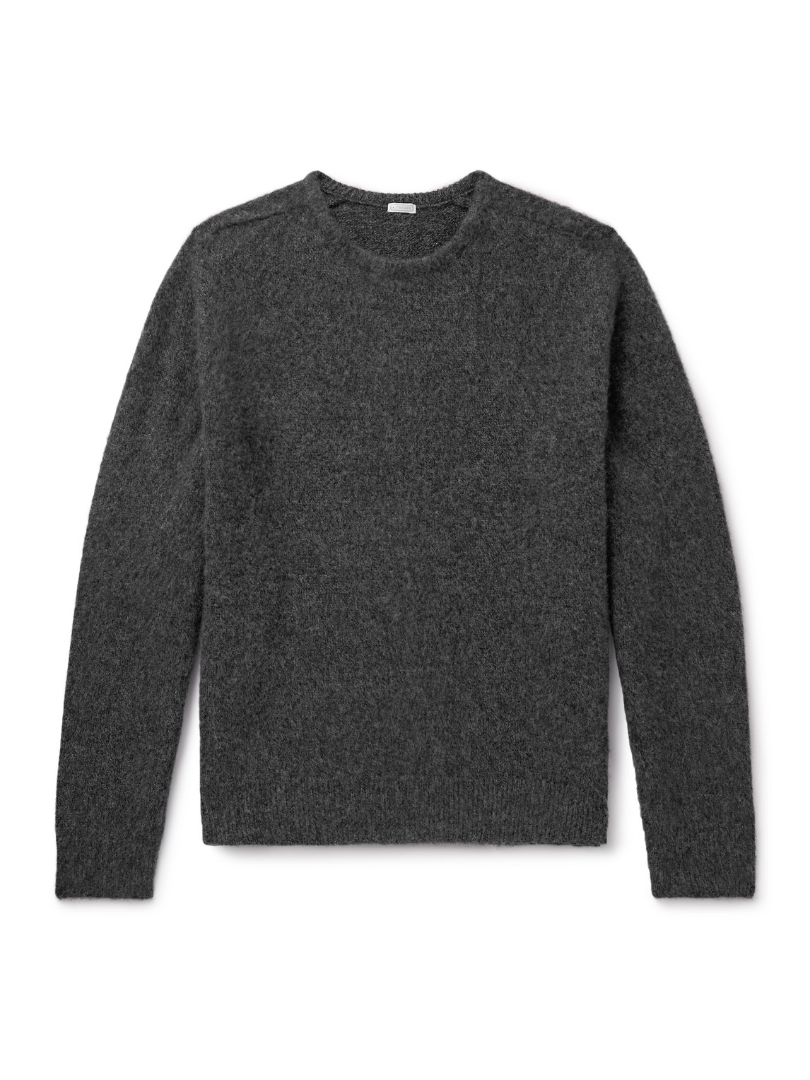 A.presse Brushed-cashmere Sweater In Gray