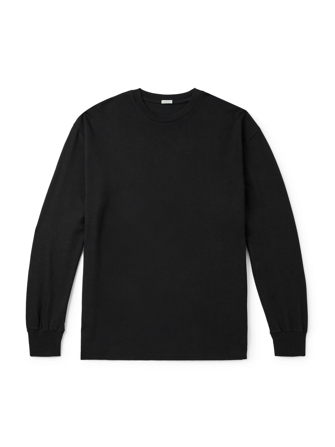 A.presse Cotton And Cashmere-blend Jersey T-shirt In Black