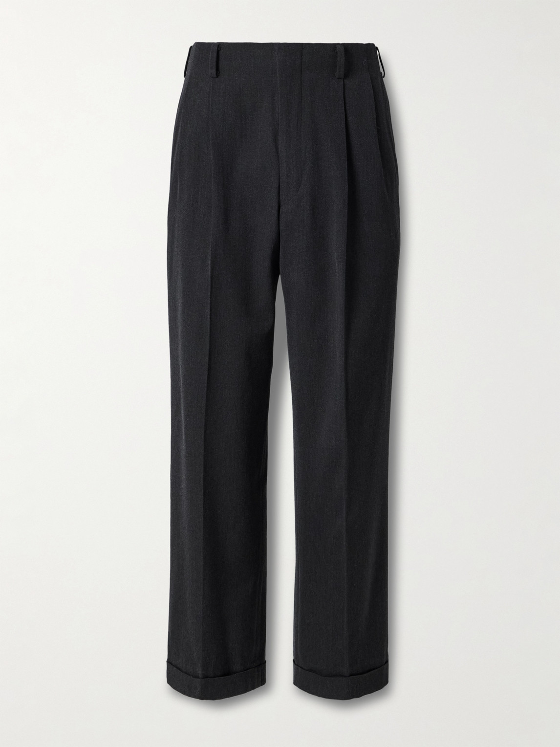 A.PRESSE Straight-Leg Wool-Twill Trousers - Men