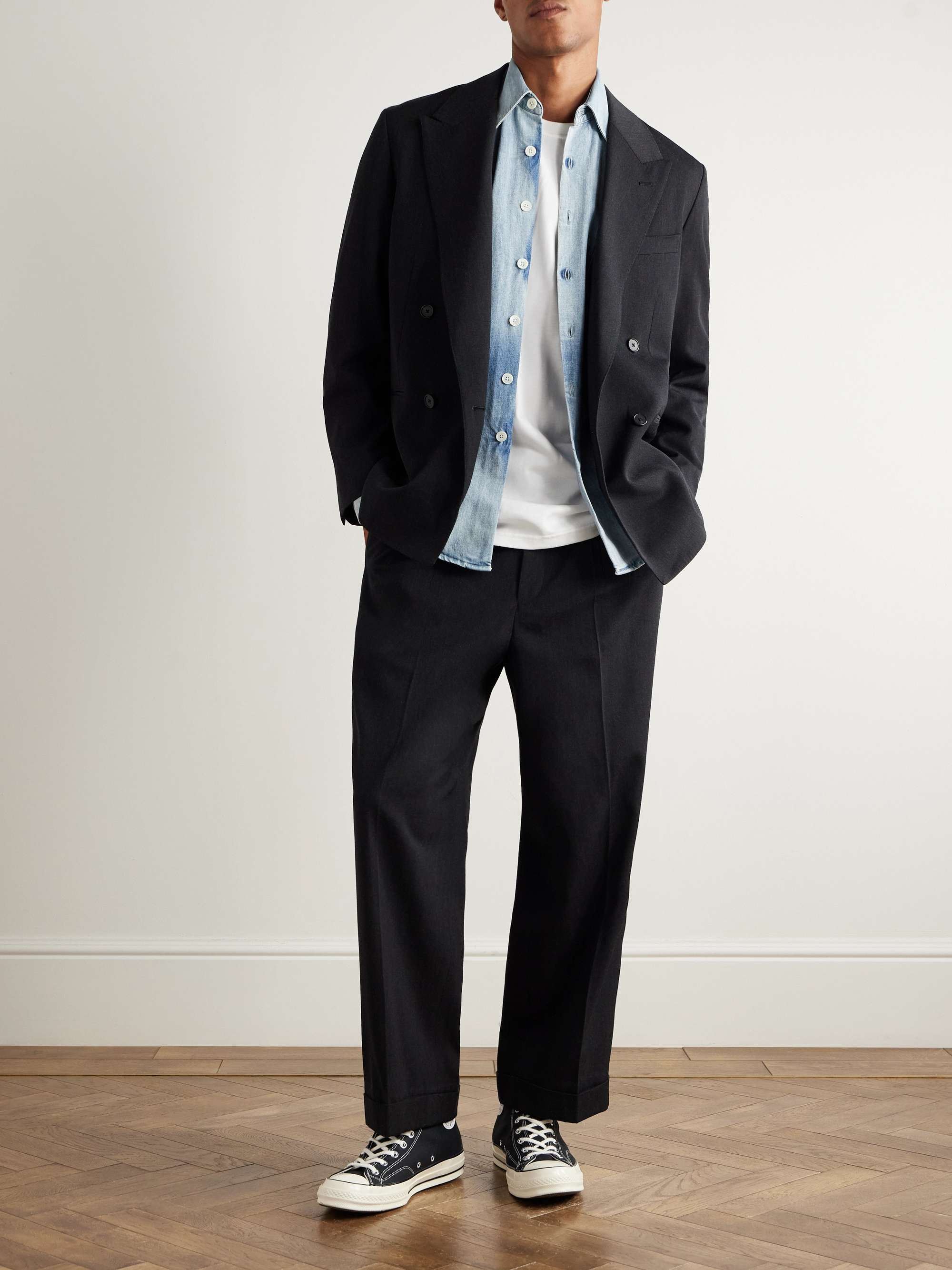 abcA.PRESSE 25ss Wool Trousers １ A.PRESSE - アプレッセ 25SS Wool Rayon Wide Trousers(25SAP-04