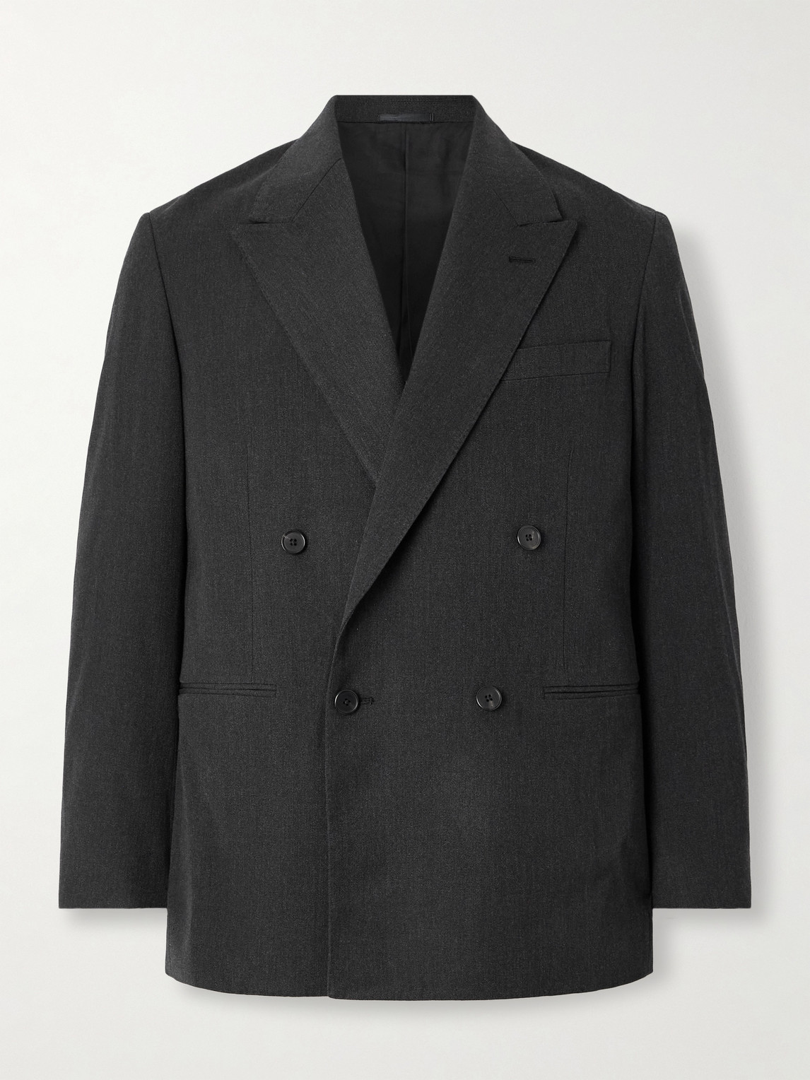 A.PRESSE Double-Breasted Wool Blazer - Men