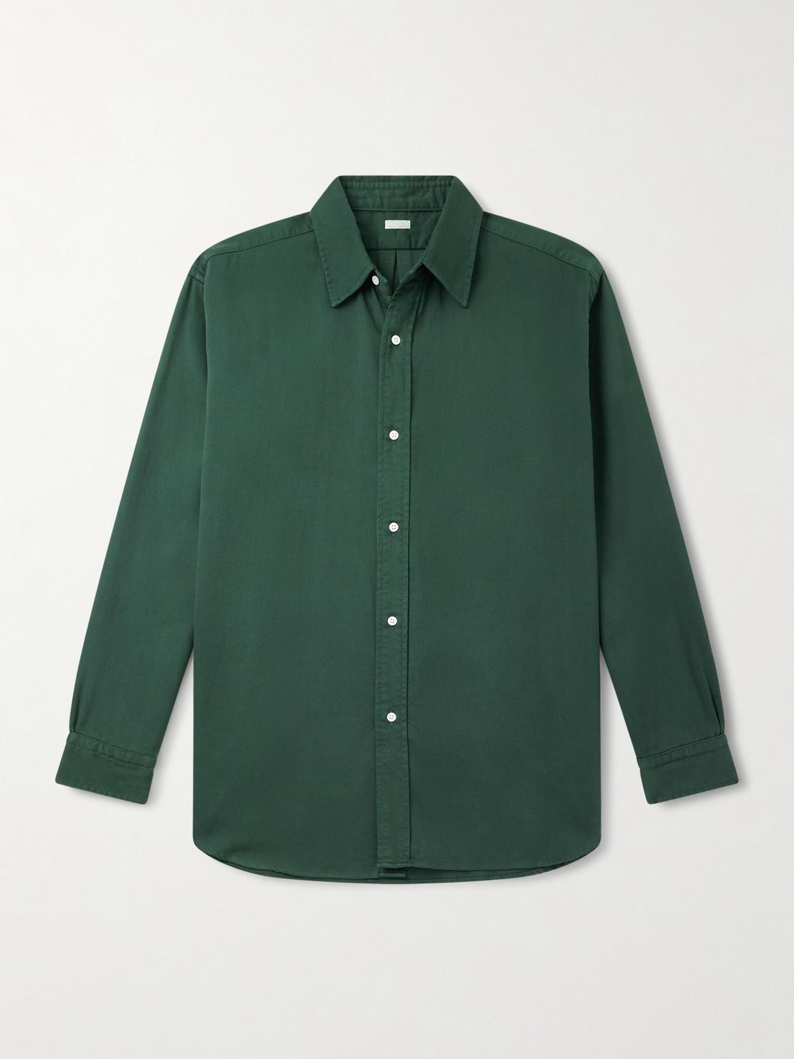 A.presse Cotton-twill Shirt In Green