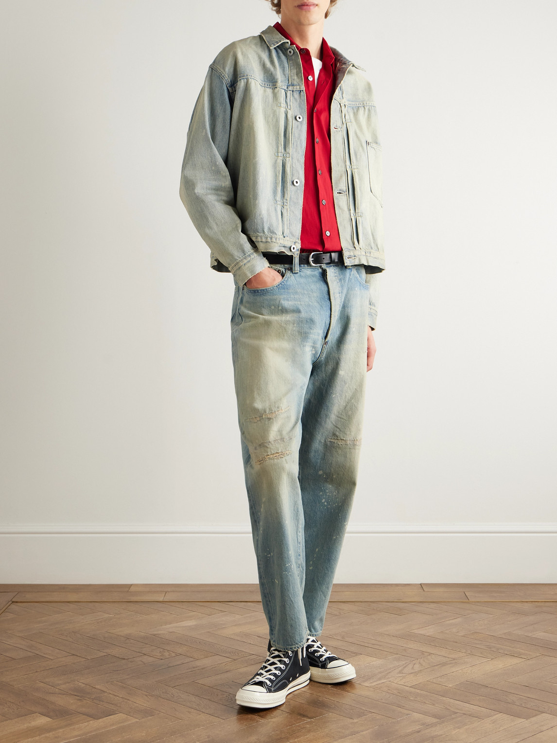 A.presse A. Presse 1st Type Denim Jacket In Blue