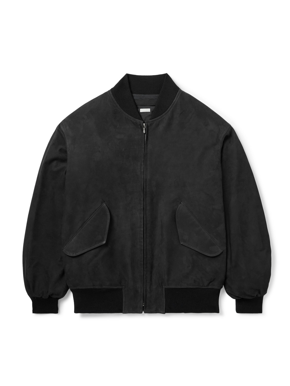A.presse Nubuck Bomber Jacket In Black