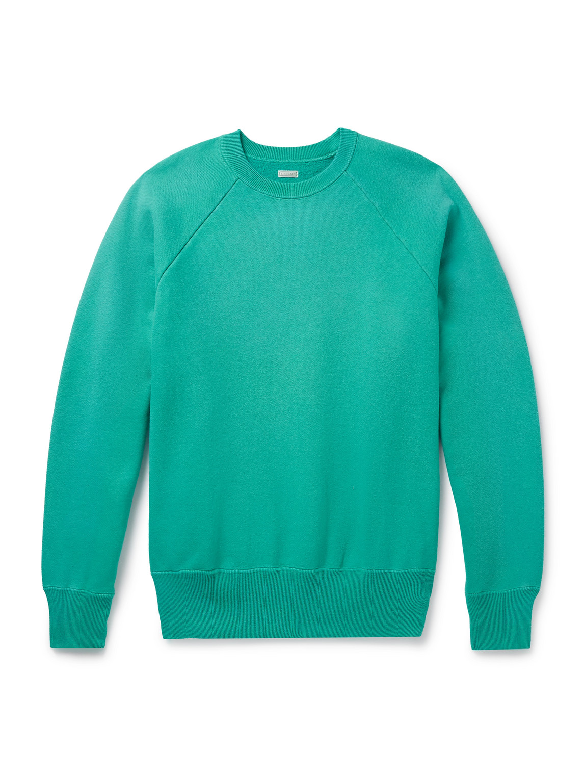 A.presse Vintage Cotton-jersey Sweatshirt In Green