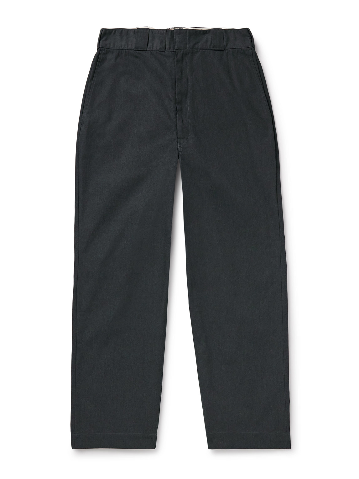 A.presse Work Straight-leg Cotton-blend Chinos In Gray