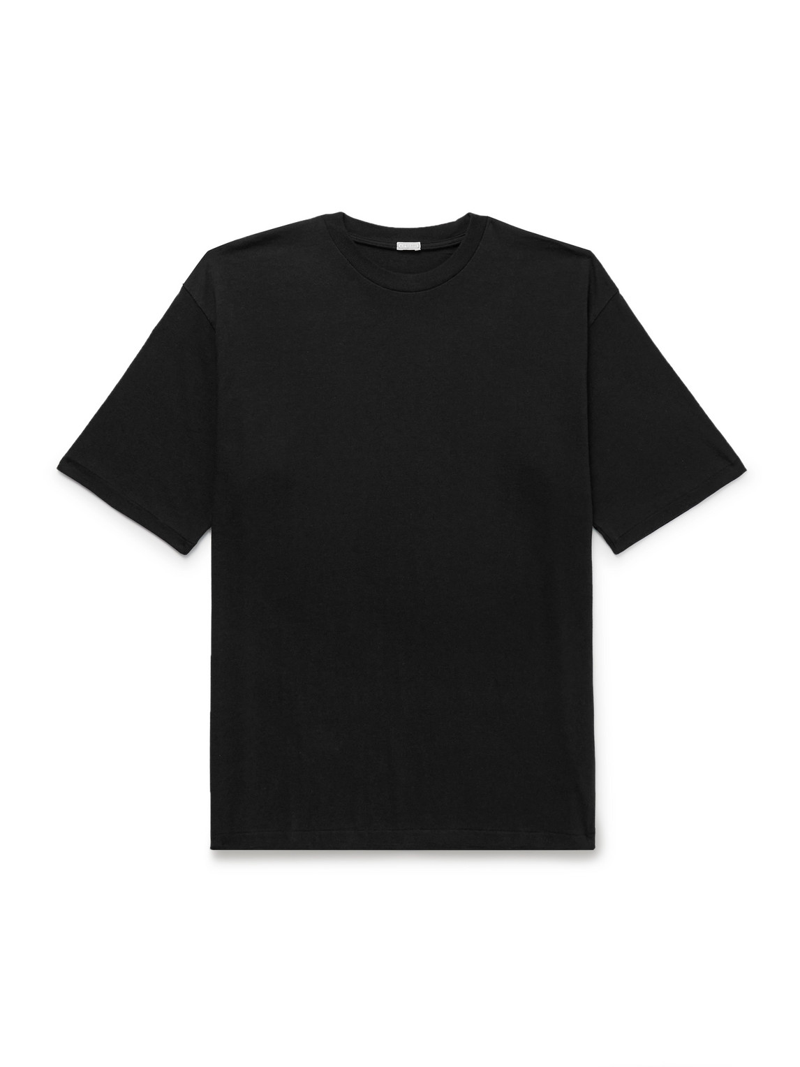 A.presse Cotton And Cashmere-blend Jersey T-shirt In Black
