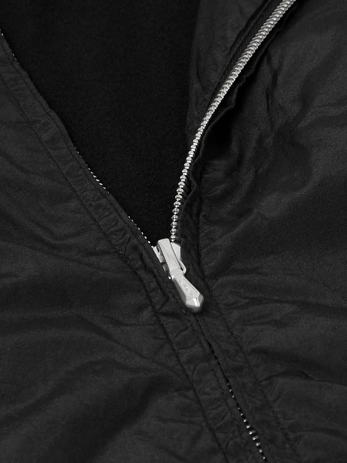 A.presse Silk And Cotton-blend Taffeta Jacket In Black