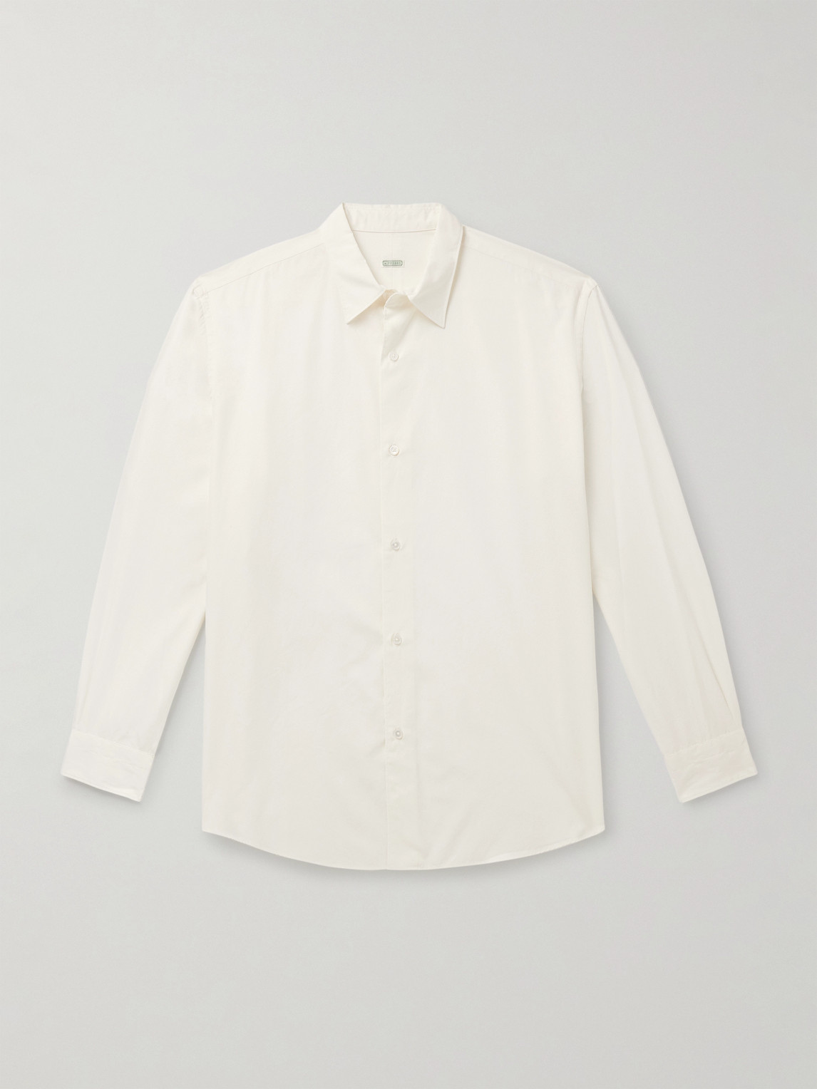 A.presse Cotton And Silk-blend Shirt In White
