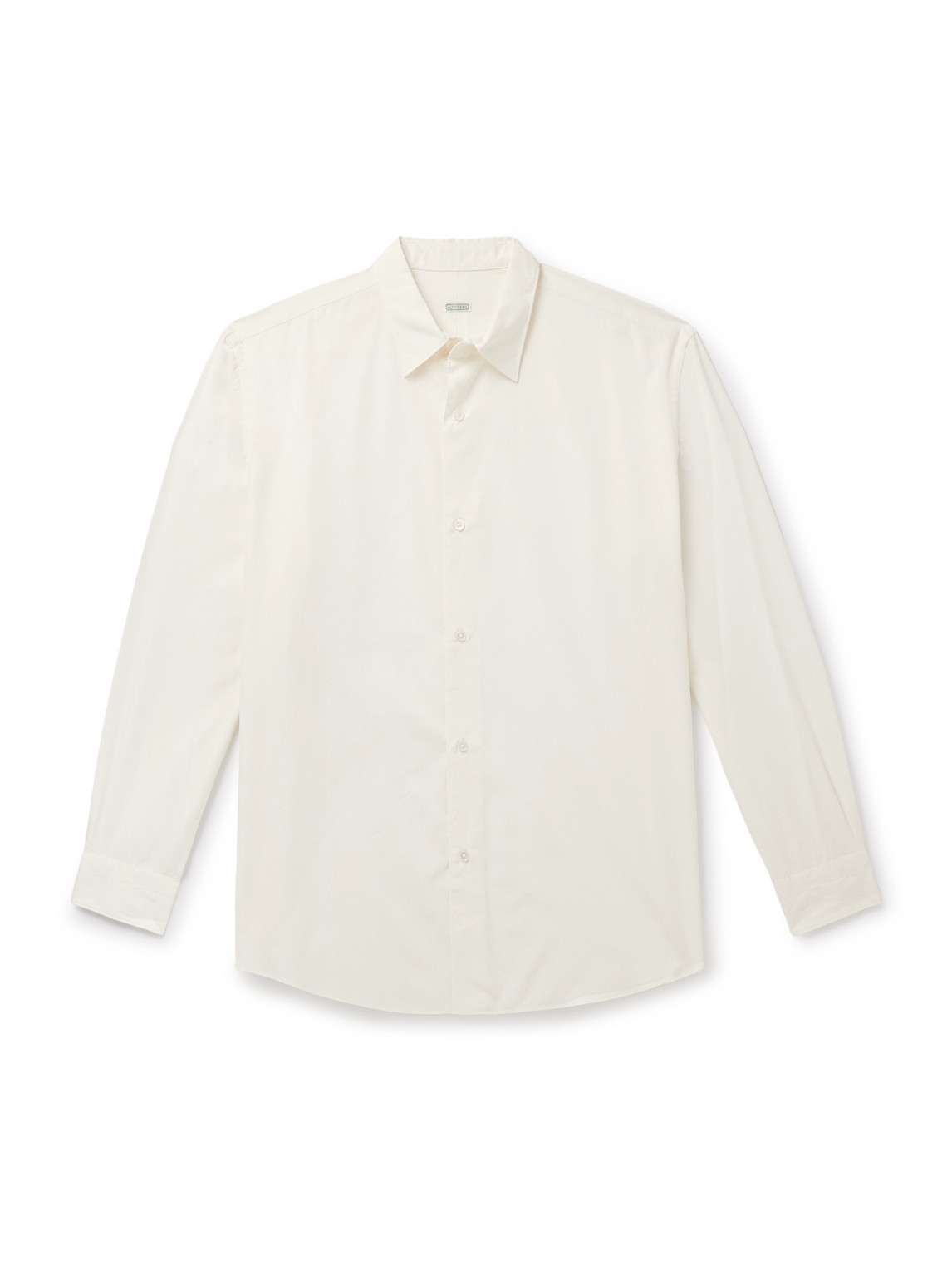 A.presse Cotton And Silk-blend Shirt In White