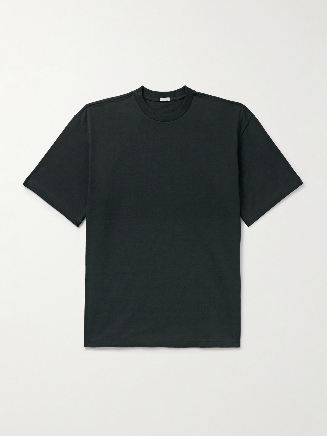 A.presse Cotton And Cashmere-blend Jersey T-shirt In Black