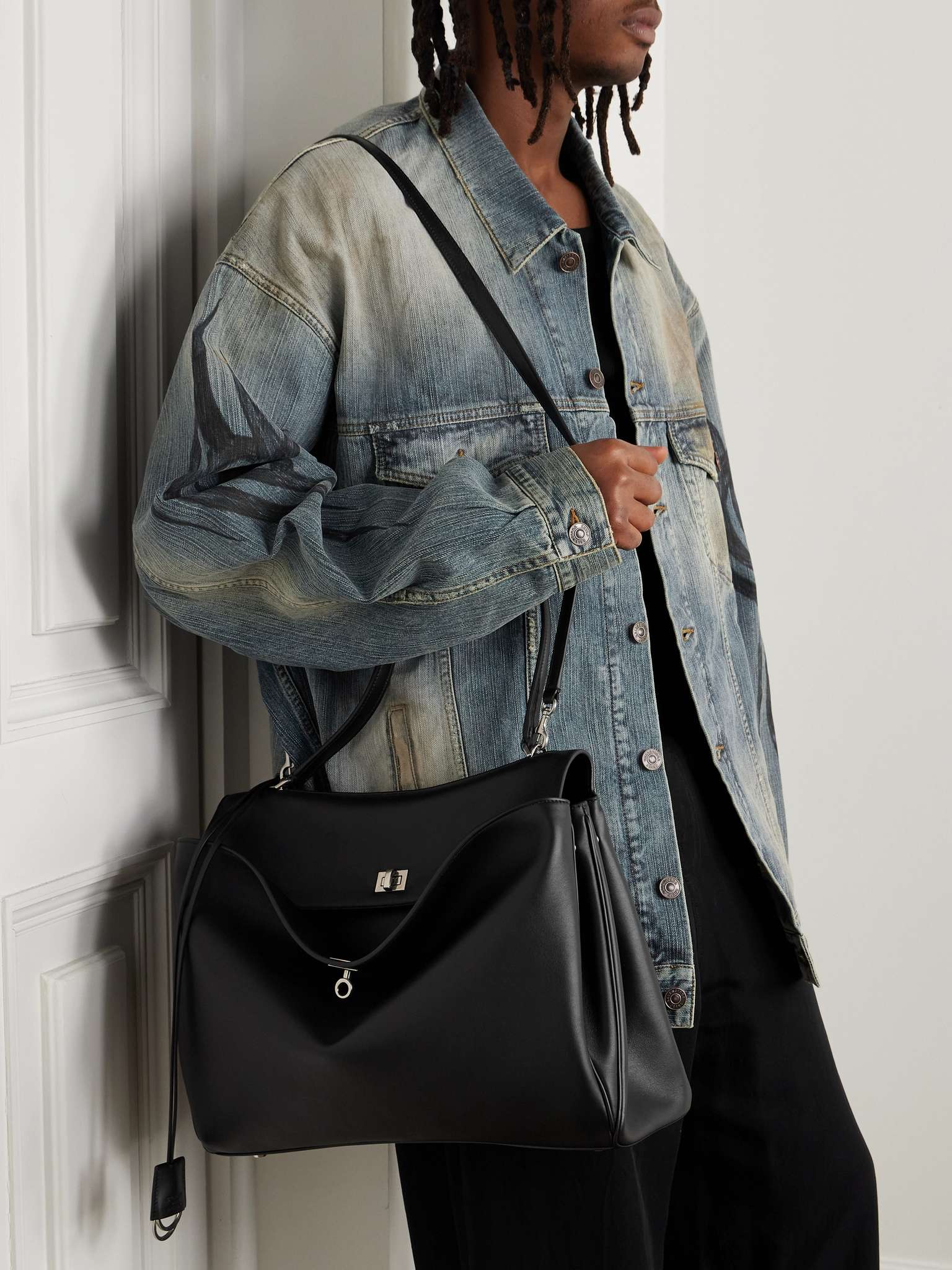 BALENCIAGA Rodeo Large Leather Tote Bag for Men | MR PORTER