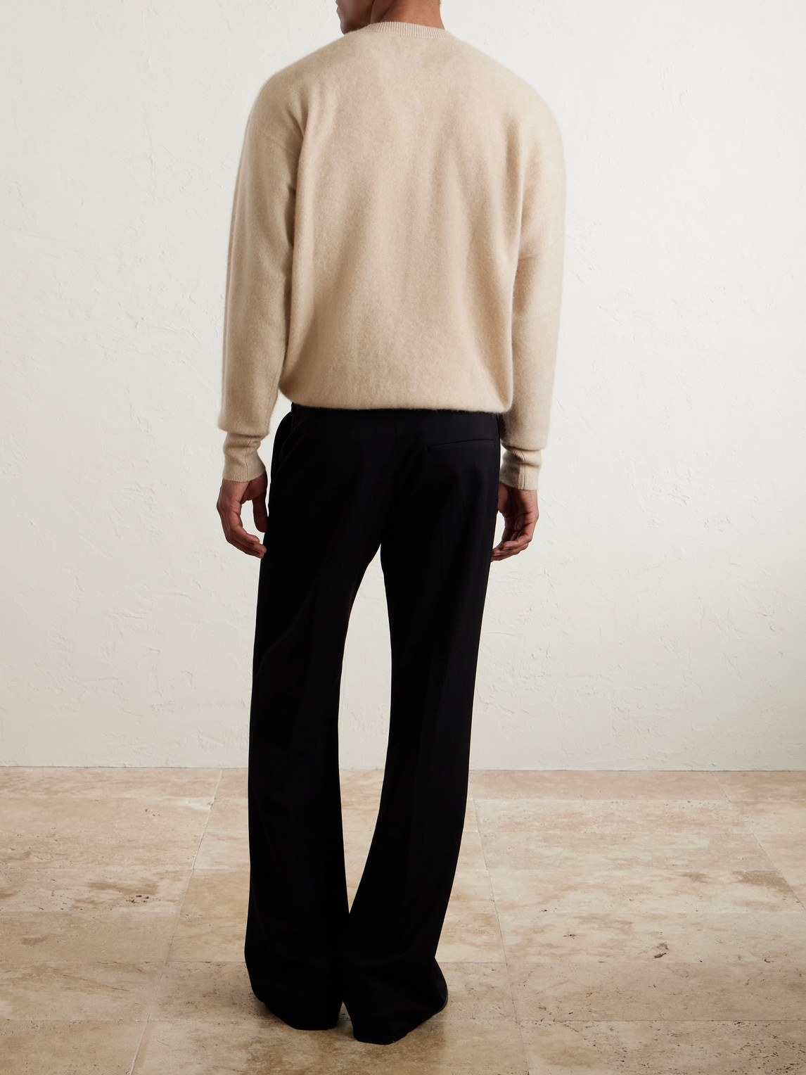  Kaptain Sunshine - Brushed-cashmere Sweater - Men - Neutrals - 1 