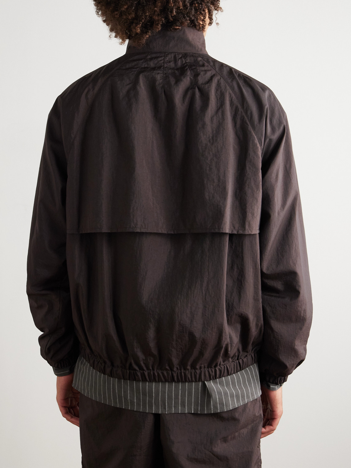  Kaptain Sunshine - Crinkled-shell Blouson Jacket - Men - Brown - 2 
