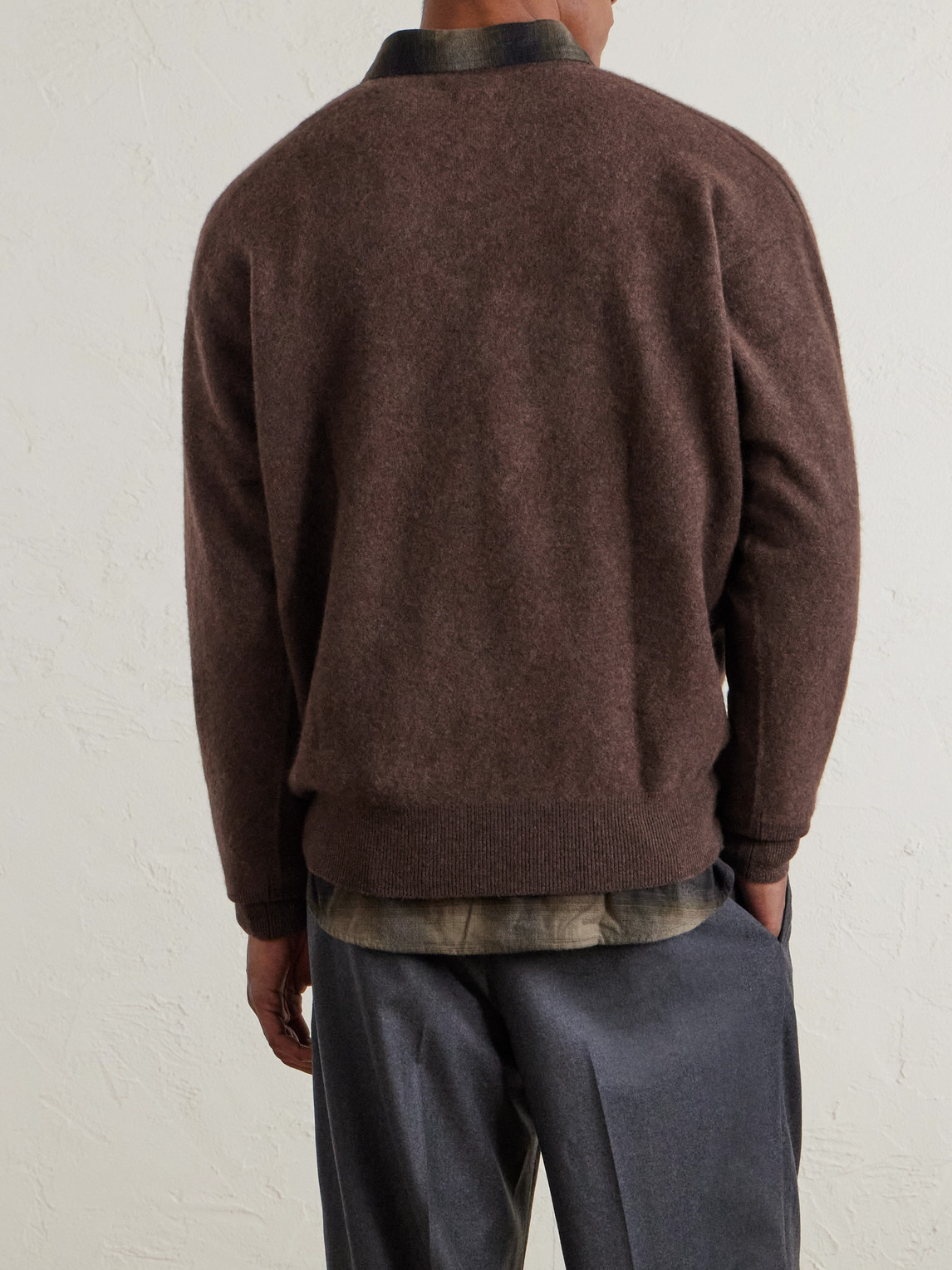  Kaptain Sunshine - Brushed-cashmere Sweater - Men - Brown - 4 