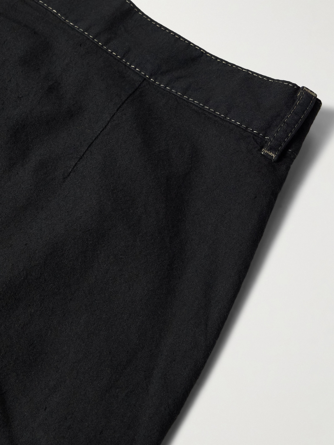 Rick Owens Wide-leg Distressed Jeans In Black