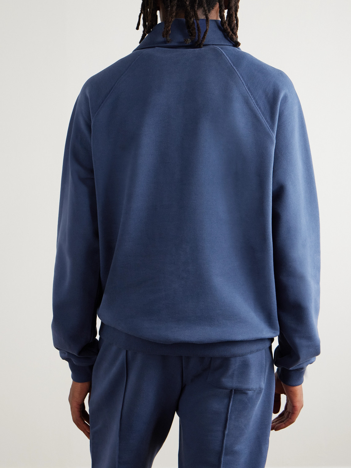 Casablanca Organic Cotton Logo Polo Shirt In Blue