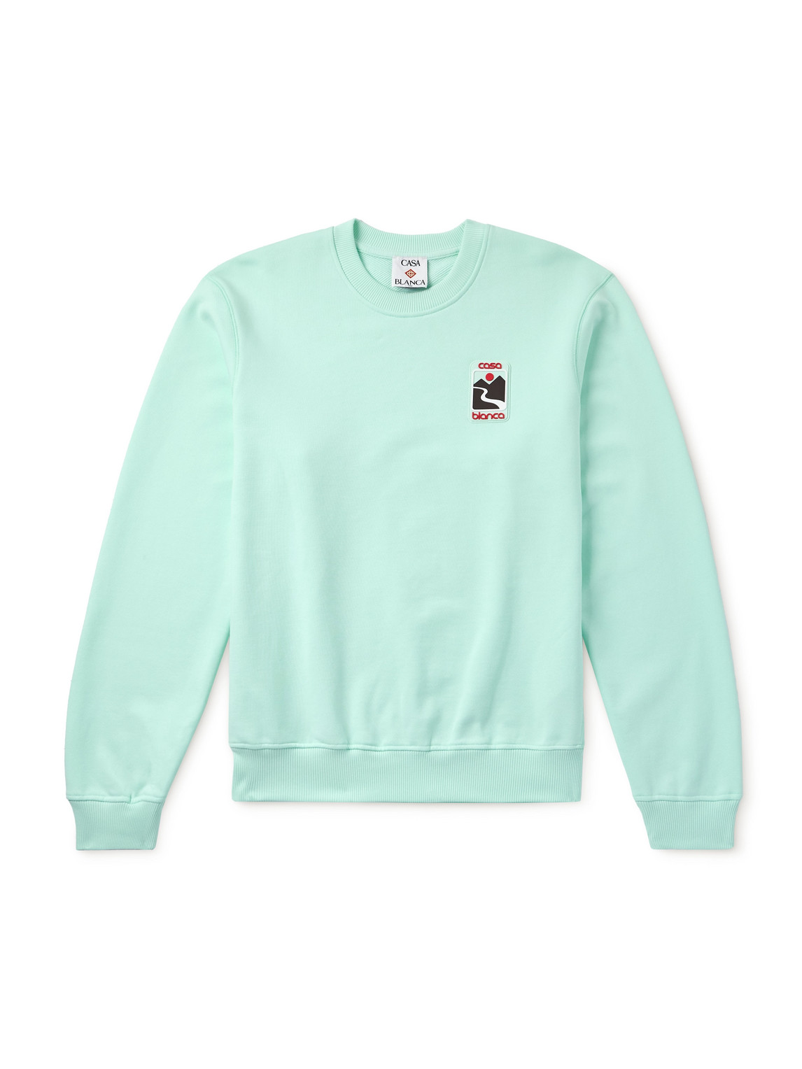 Sunset Valley Logo-Appliquéd Organic Cotton-Jersey Sweatshirt