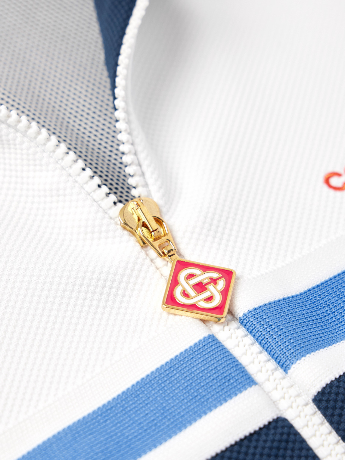 Casablanca Ribbed Collar Side Pockets Track Jacket In Multi