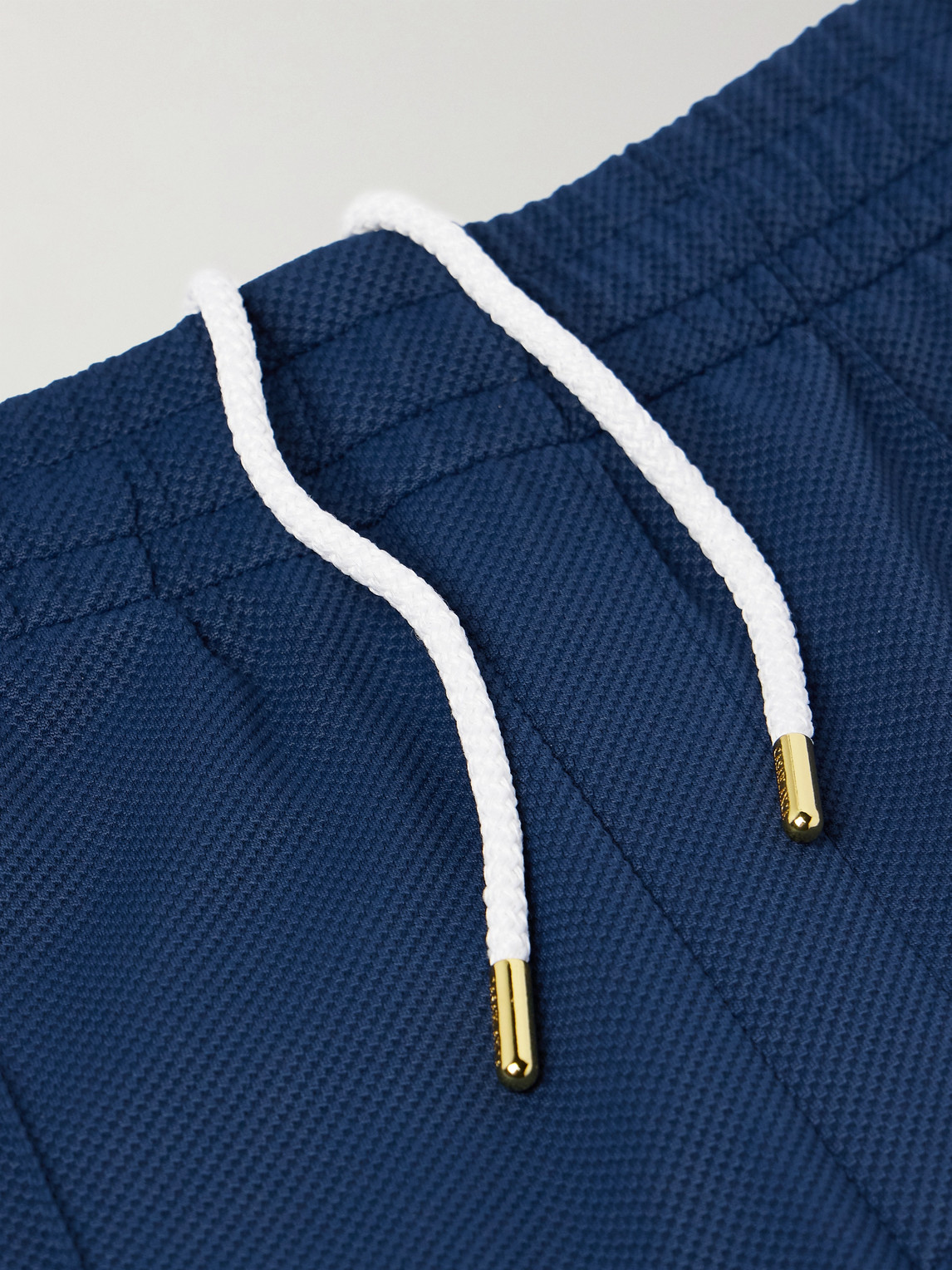 Casablanca Mens Navy / White Striped Embroidered-logo Woven Jogging Bottoms Xl In Blue