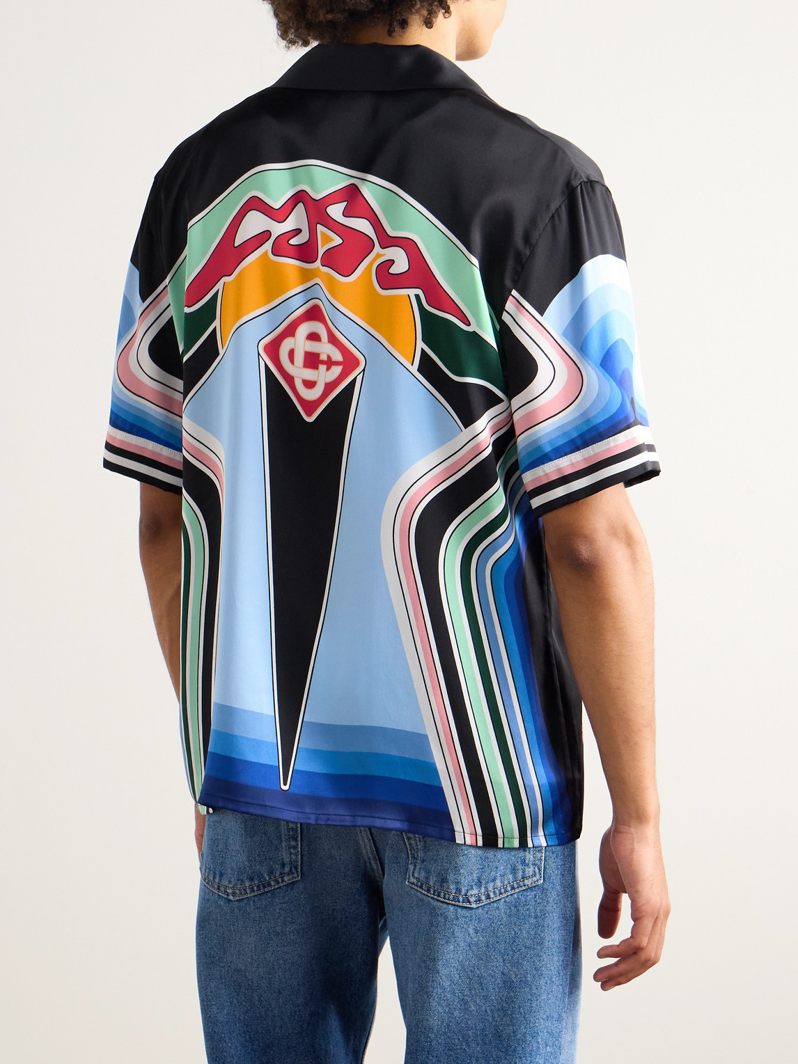 Casablanca Short Sleeve Cuban Collar Shirt In Multi