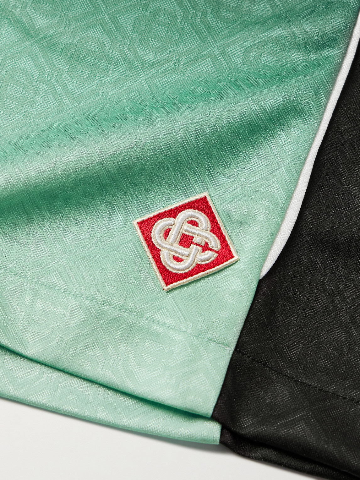 Casablanca Jacquard Football Shorts In Multi