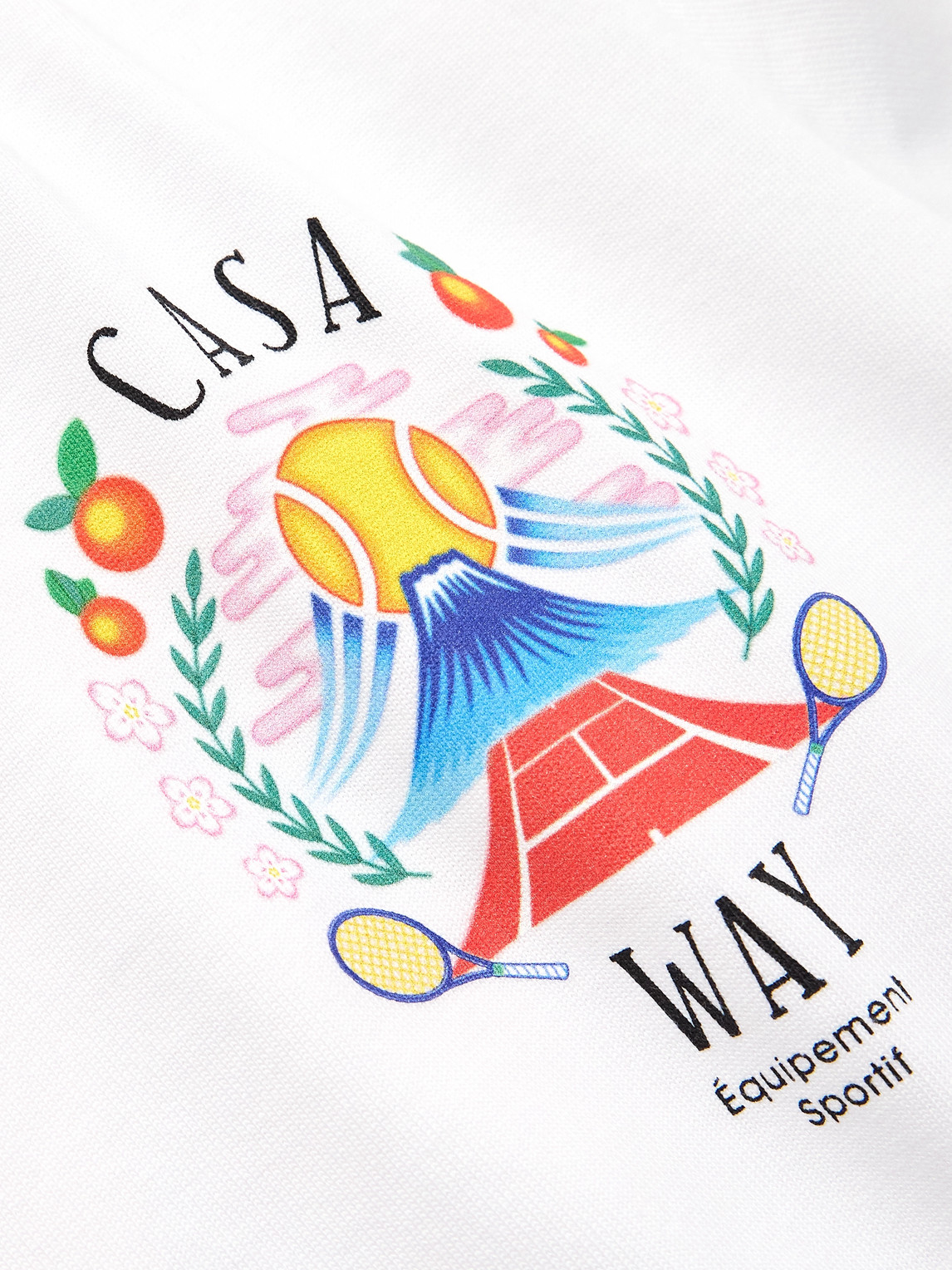 Casablanca Casa Way Mountain Printed T-shirt In White