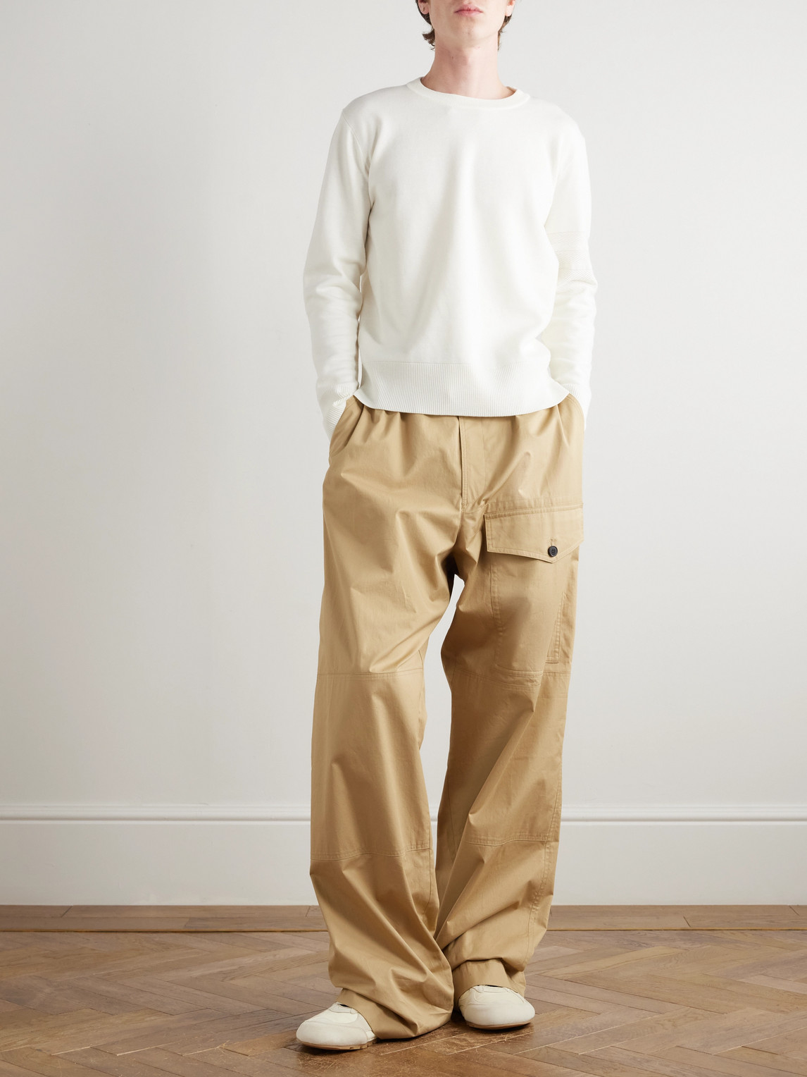 Thom Browne Tricolour Stripe Sweatshirt In White