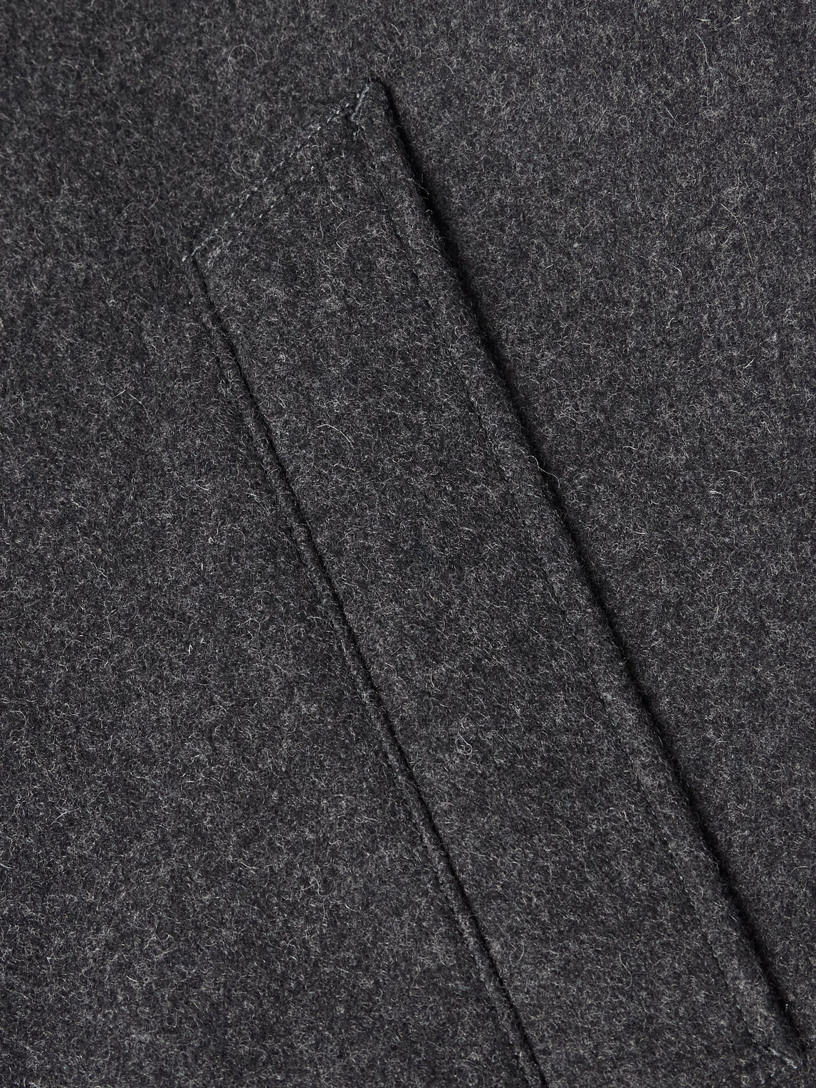 Apc Auster Brushed Wool-blend Coat In Gray