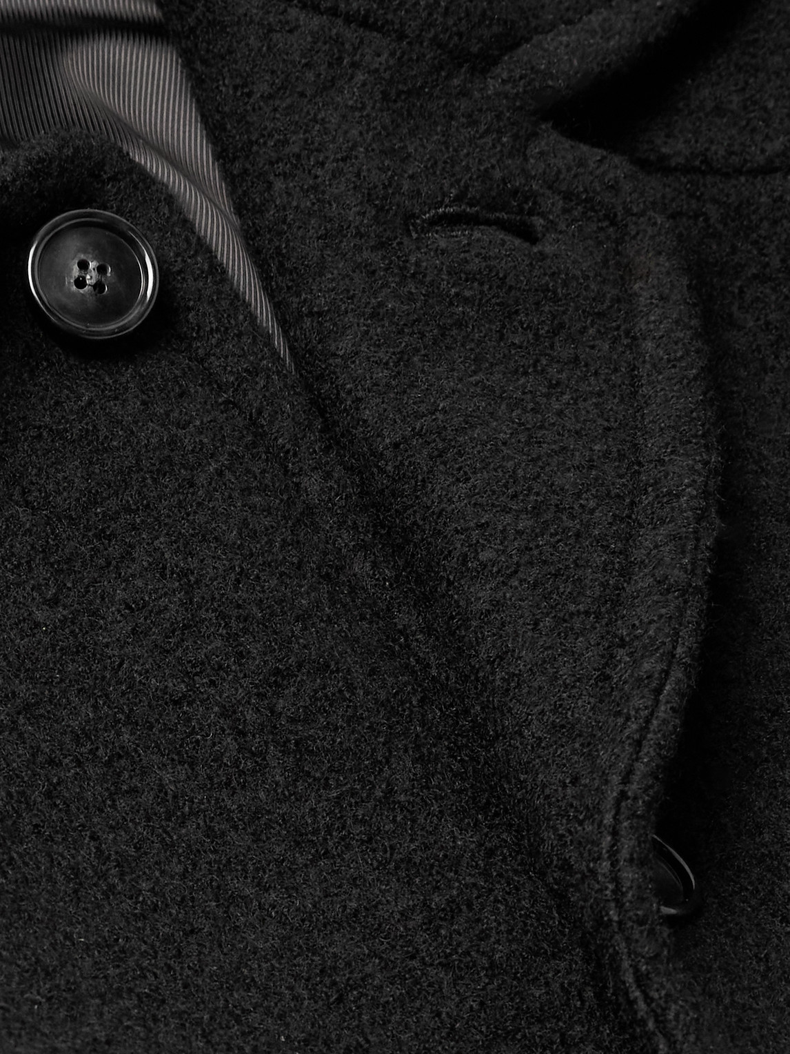 Apc Gaston Wool Coat In Black