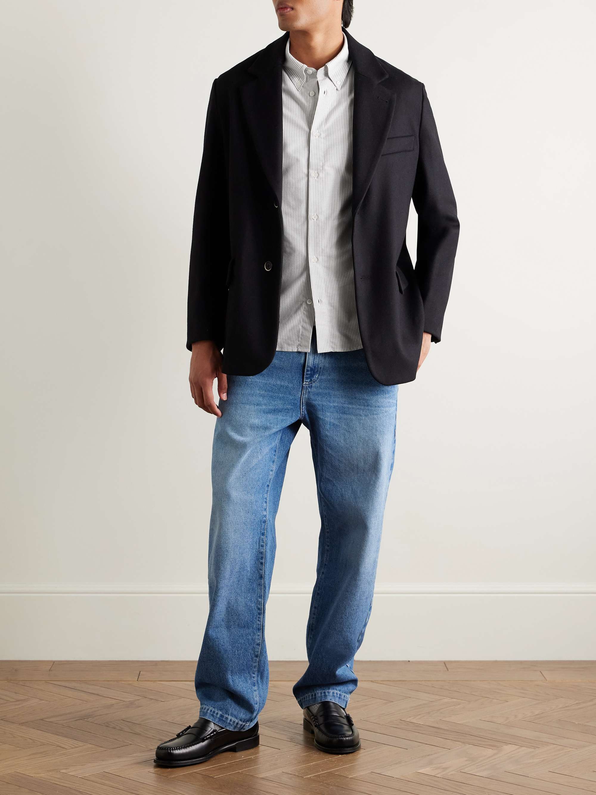 ジャケット・アウター Anchor Inc. Nylon Oxford Shirt Jacket L Men's AKHG Stone Run Fleece Lined Overshirt | Duluth Trading