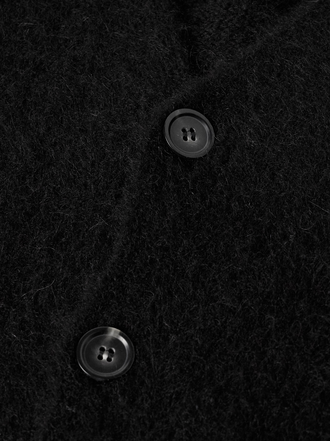 Apc Davis Brushed Alpaca-blend Cardigan In Black