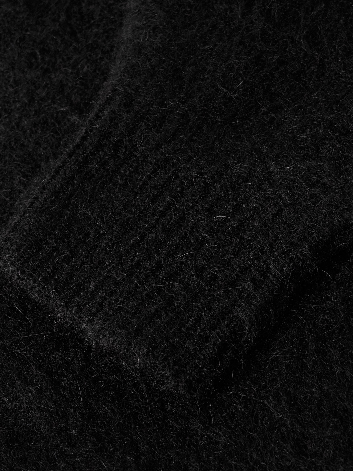 Apc Davis Brushed Alpaca-blend Cardigan In Black