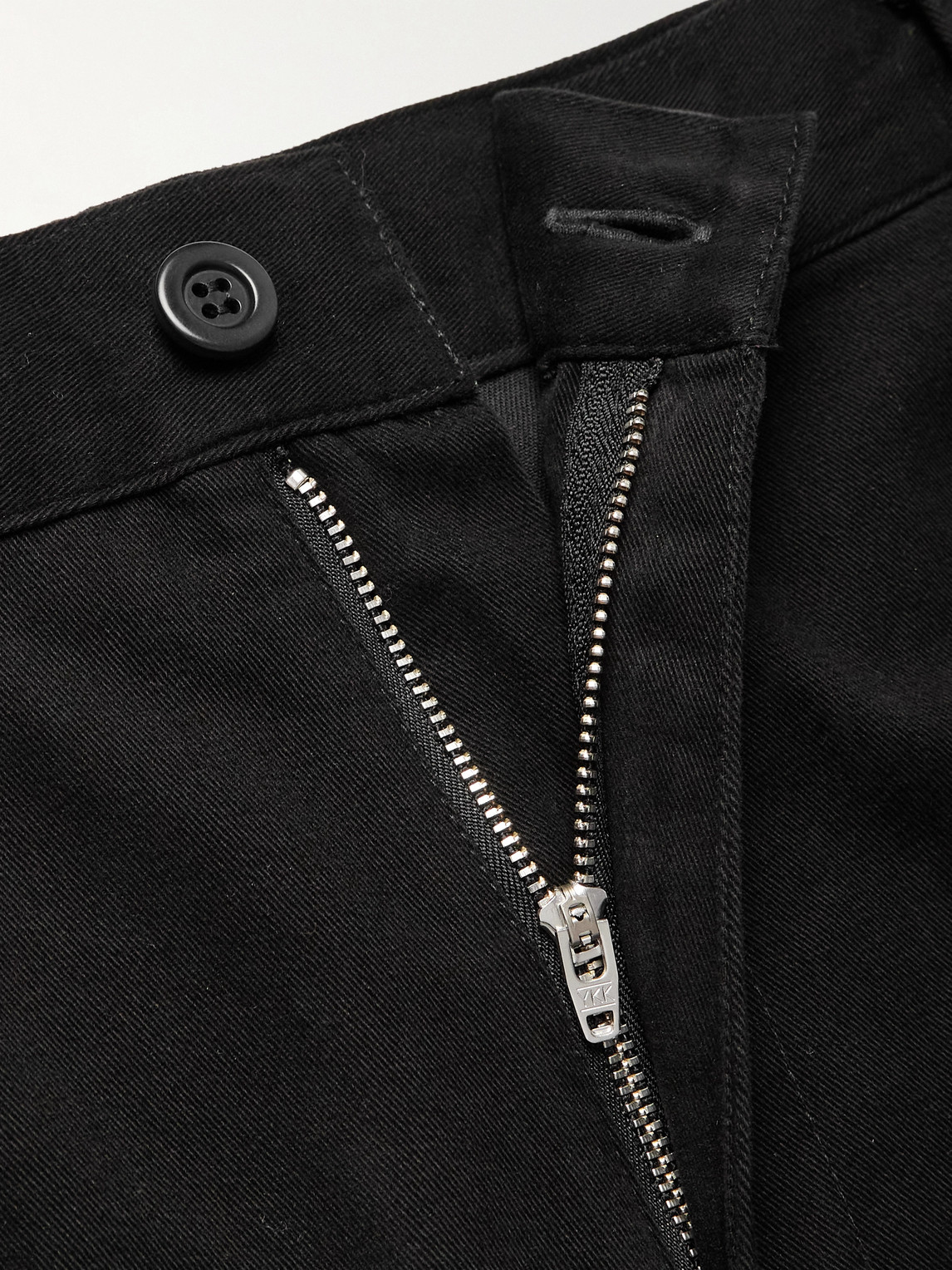 Apc Lawrence Straight-leg Cotton-twill Chinos In Black