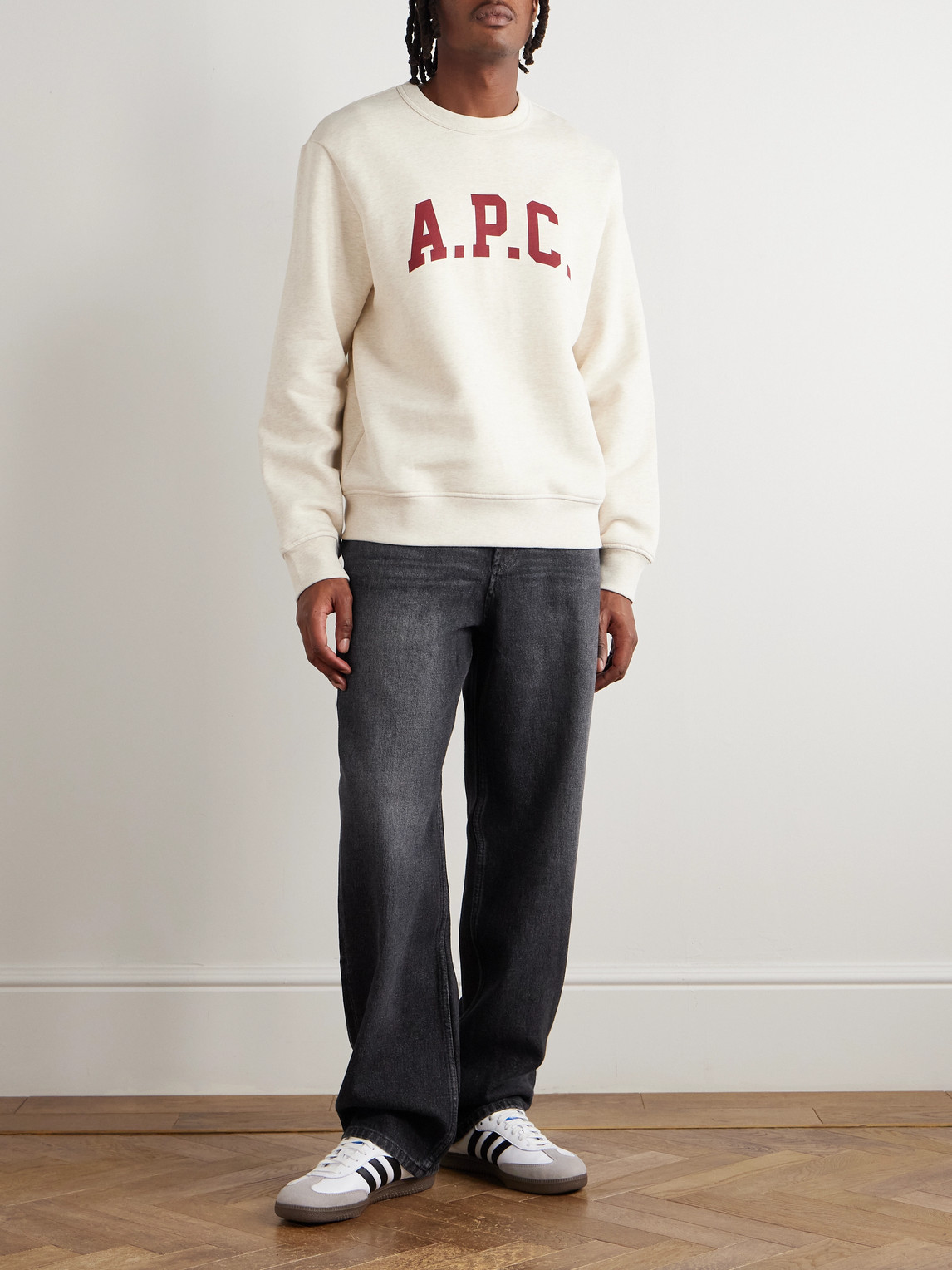 Apc Solal Straight Jeans In Black