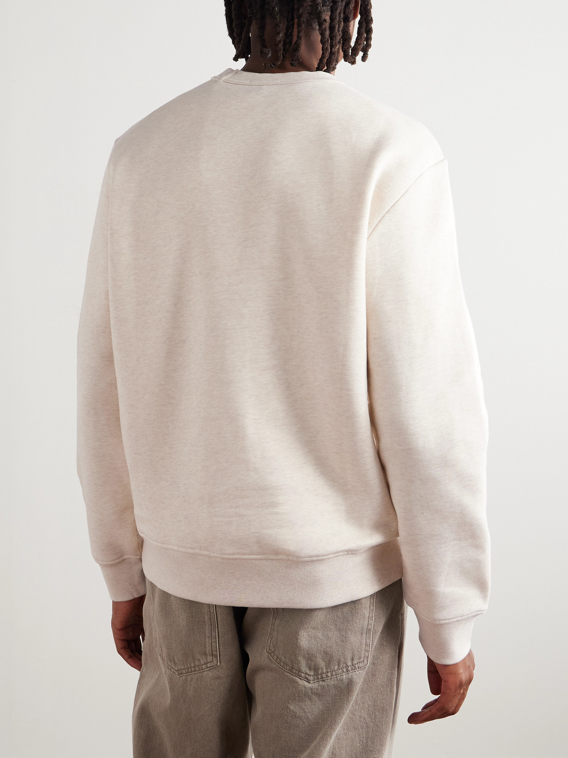 Apc Joshua Jersey With Contrasting Logo In Neutral