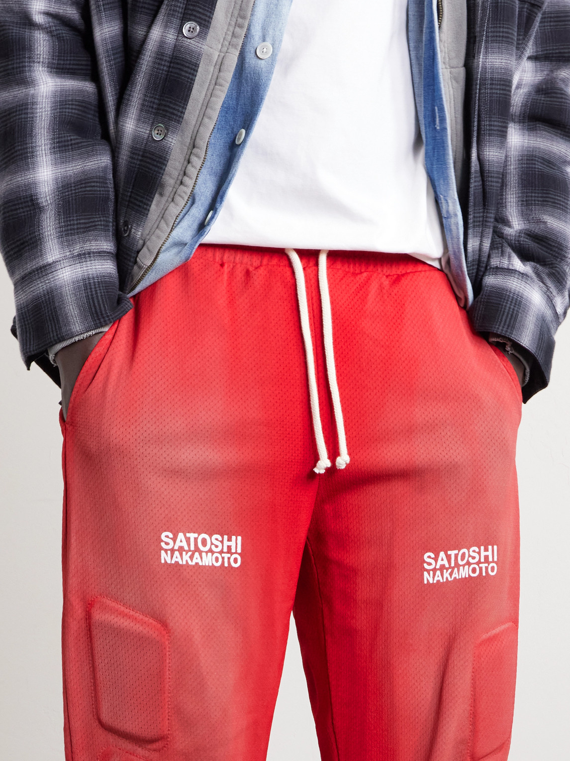 Straight-Leg Padded Sweatpants