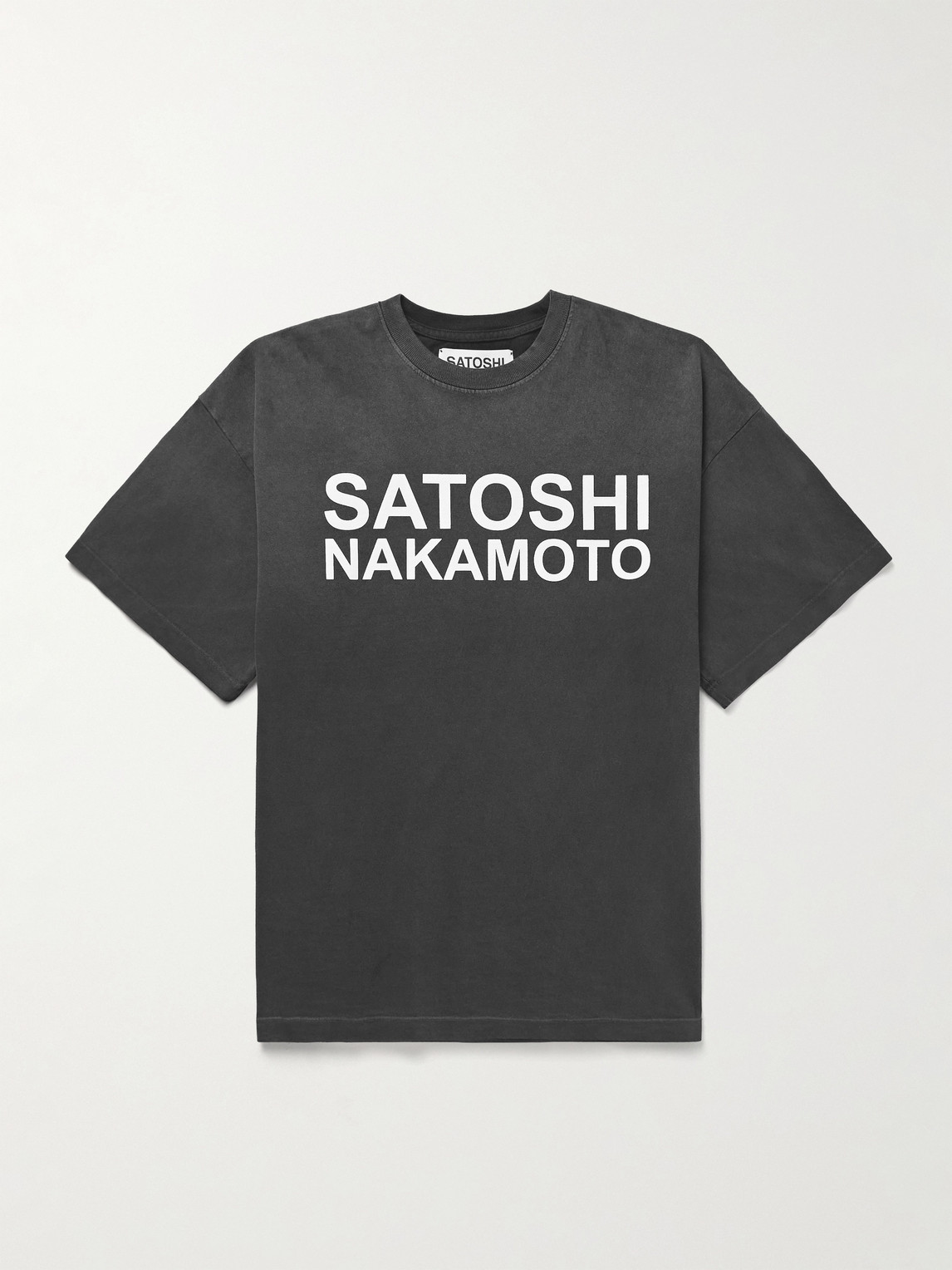 Satoshi Nakamoto Logo-Print Cotton-Jersey T-hirt - Men