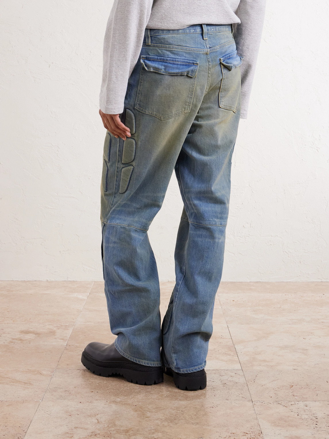 Enduro Straight-Leg Padded Jeans