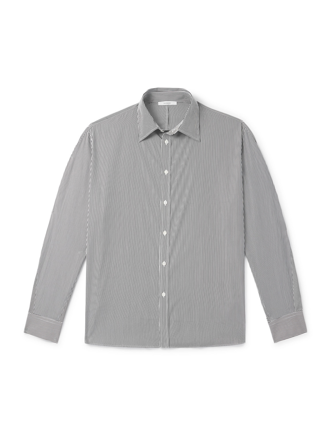 Givenchy Striped Cotton-poplin Shirt In White